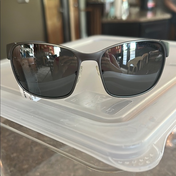 Men’s Prada Prz polarized Sunglasses NEW- no box Red Blue Gunmetal grey metal - Picture 1 of 12